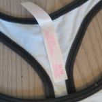 PINK - Victoria's Secret  aloha beaches sports bra pink nation pink crop in blue, black and white size medium. Photo 2