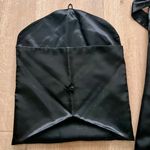 Vintage Satin Kimono Robe Pink Yellow Blue Floral Embroidered W/ Matching Bag M Multiple Size M Photo 5