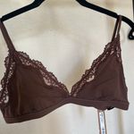 SKIMS  Fits Everybody Corded Lace‎ Triangle Bralette COCOA size XL new with tags Photo 2