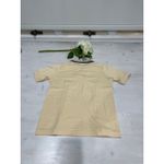J.G. Hook Vintage Polo Shirt Womens S‎ Short Sleeve Striped Collar Beige Tan Photo 4