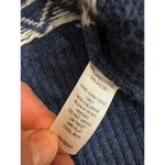 Cambridge  Women's Blue Fair Isle Toggle Long Sleeves Cardigan Sweater Size Large Photo 5