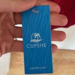 Cupshe Red Knit Tie Dress Photo 2