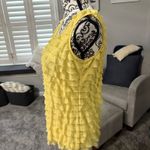 Notations  size medium yellow ruffle top Photo 1