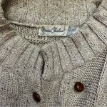 VNTG Marisa Christina Double Breasted Chunky Knit Silk Wool Cardigan Women’s L Tan Size L Photo 7