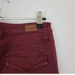 Joie  Park Low / Mid Rise Skinny Crop Ankle Zip Utility Pant in Burgundy Photo 7