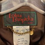 Vintage Lolita Lempicka Couture Vintage Brown Wool Military Suit Jacket Blazer Size 10 Photo 8