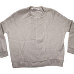 Athleta  Wool Cashmere Sweater Ribbed Knit‎ Pullover Long Sleeve Beige Size M Photo 0