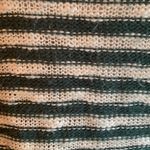 Pink Rose green and cream drop shoulder lightweight nubby open weave sweater M Size M Photo 5