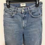 AGOLDE Wilder High Rise Straight Leg Blue Denim Distressed Ripped Jeans Size 26 Photo 5