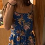 Pink Rose Floral Romper Photo 3