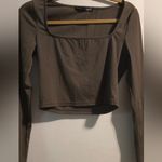 Salty Elegant Brown Long Sleeve Bodysuit Photo 1