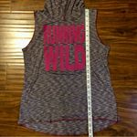 #EVCR Running Wild Hooded Sleeveless Top with Purple and White Stripes size M Size M Photo 4