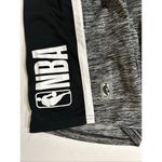 Nba Men’s Black Gray Athletic Basketball Shorts Size Medium Logo Side Stripes Photo 6