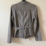 Laura Clement Belted Linen Blazer jacket taupe Cream Size US 4 Tan Photo 1