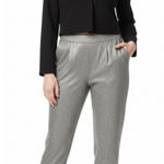 She & Sky Silver Grey Shimmer Anke Pants NWT 8 Photo 0