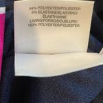 Anne Klein Floral Midi Dress Scuba Navy Pink Fit & Flare Sleeveless Size XL Photo 9