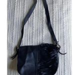 Akua Blue Pebble Faux Leather Flap Laser Cut Purse Black Photo 1