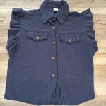 7th Ray  Oversized Small Free People Style Shirt NWOT pit to pit is 21 length 23 Photo 0