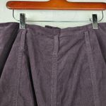 Banana Republic  Womens Skirt 12 Purple Corduroy Front Slit‎ Belt Loops Pockets Photo 7