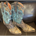 Dan Post  Vtg. Bluebird Snip Toe Leather Western Cowboy Boots DP3544 Womens 7 M Photo 0