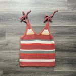 Madewell Multicolor Striped Camisole with Tie Straps Size Large Photo 1