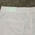 American Eagle NWT  90s Boyfriend Shorts Twill Canvas Cargo Raw Edge Pale Pink 18 Photo 4
