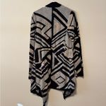 Lucky Brand  Black and Cream Geometric Cardigan Photo 2