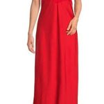 Gianni Bini  DANNIJO Helena Satin Maxi Slip Dress Colorblock Pink Red US 12 NWT Photo 2