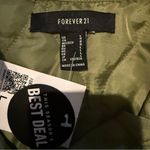 Forever 21 Forever‎ 21 Long Sleeve Button Snap Lightweight Jacket in Light Olive Sz L NEW Photo 2