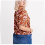 Madewell  Novel Tie-Front Top in Hillside Daisies Size Small Photo 1