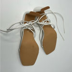 Nasty Gal ‎ Faux Leather Strappy Sandals White Sz 7 Photo 6
