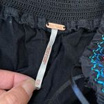 Free People  Womens Sunbeams Embroidered Off Shoulder Mini Dress Black‎ Size XS Photo 6