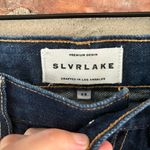 SLVRLAKE London Straight High Rise Jeans in Midnight Mile, 25 Blue Photo 4