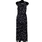 VTG 90s Molly Malloy Sleeveless Floral Maxi Black Dress With Cardigan Women’s 12 Photo 8