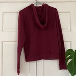 PINK - Victoria's Secret Pink by Victoria’s Secret hooded‎ sweatshirt full zip in maroon hoodie Medium Photo 6