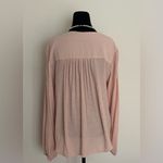 Free People  Light Pink Wrap Blouse Photo 3
