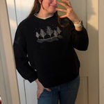 Studio Works  sport woman’s tree black crewneck  Photo 0