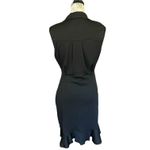 Beachsissi  Black Faux Wrap Sleeveless Dress Size Medium Photo 1