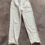 Adika  White Beware I Walk My Talk Frayed Hem Jeans SIZE S Photo 0
