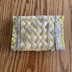 Vintage Straw Clutch Purse With Sea Shells Pink Photo 1