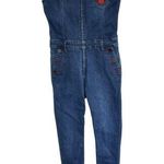 True Religion  Women's X Manchester United Skinny Stretch Denim Overall Jumpsuit Photo 0