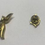 Dove Lot Of 2 Pretty Costume Brooch / Pin Gold Tone - Cardinal / Bird Photo 6
