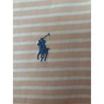 Ralph Lauren Polo  Striped V Neck T Shirt Womens XL Peach White Logo Tee Photo 2
