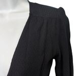 Reformation Black Ferris Textured Cut Out Tie Front Long Sleeve Jumpsuit size 0 Photo 10