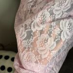 Vintage Deena Pink Lace Slip Skirt Small Photo 2