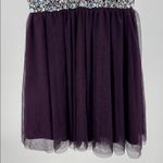 Deb Plum Purple Mini Dress lace tulle rhinestones open back 5 formal HOCO party Size undefined Photo 8