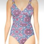 Love Your ASSETS by Sara Blakey SPANX Mandala Print One Piece Swimsuit size XL Blue Photo 0