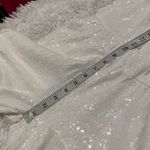 Bebe NEW  Sequin Joggers in White Extra Small Photo 3