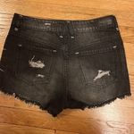 Garage  Denim - Super High Waist Distressed Black Denim Shorts (EUC) Photo 1