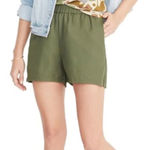 Madewell ‎ Olive Green Pull On Twill Shorts Photo 0